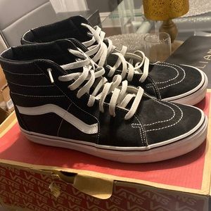 Black and white Vans